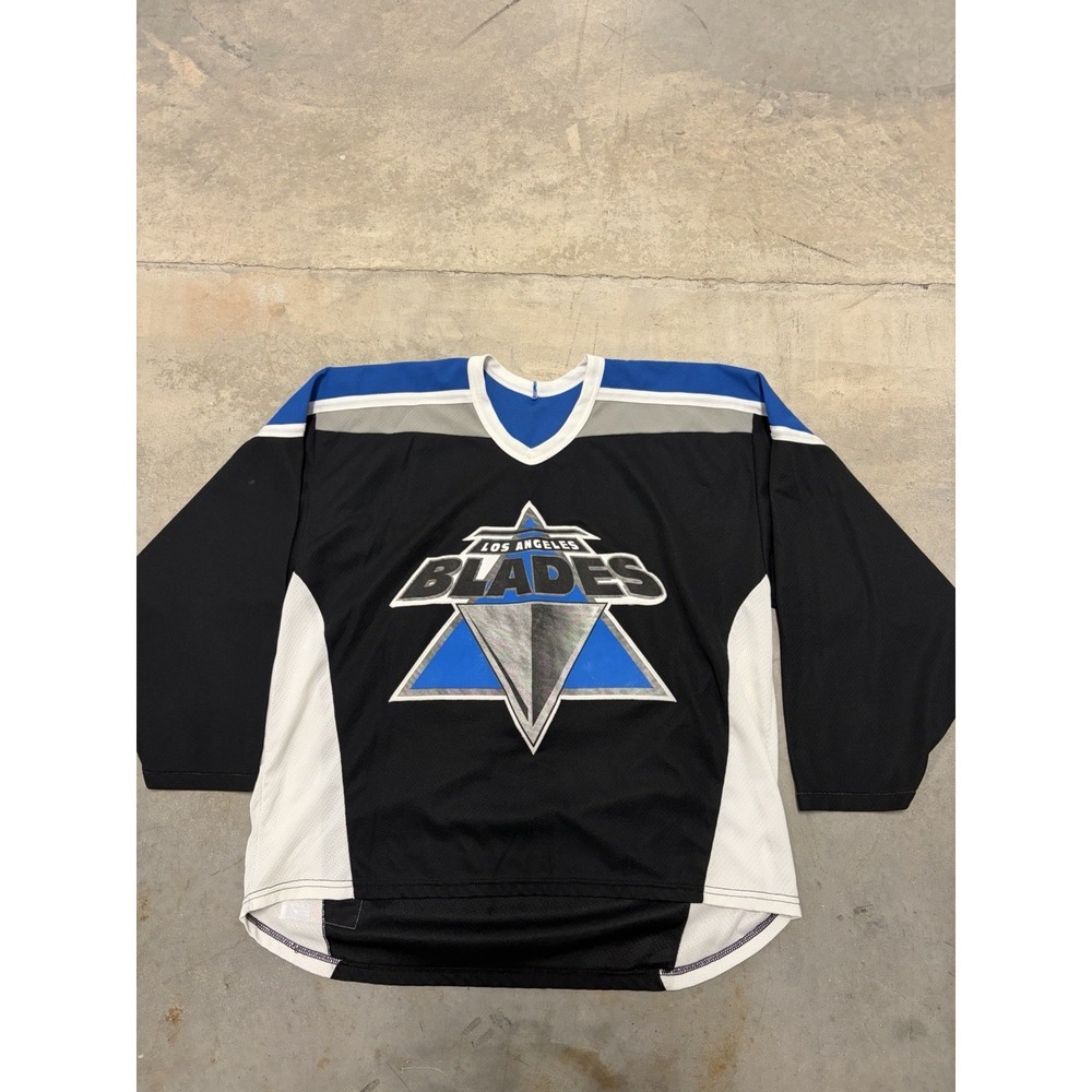 LOS ANGELES BLADES AUTHENTIC CCM ROLLER HOCKEY JERSEY SIZE XL RARE